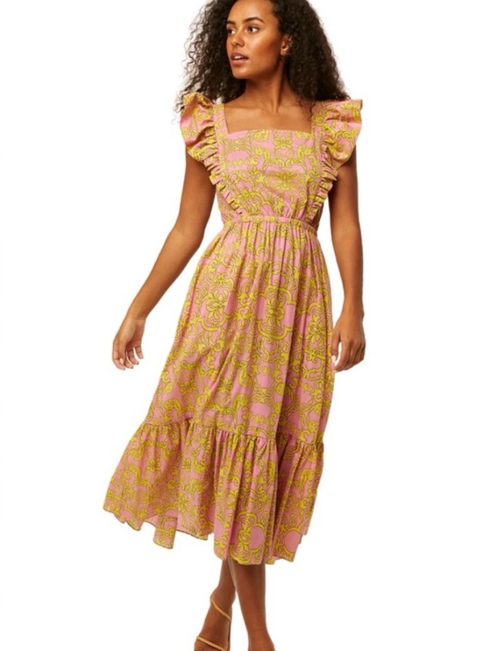 MISA Los Angeles Libra Dress Flora Slendido Size Small Cotton Boho
